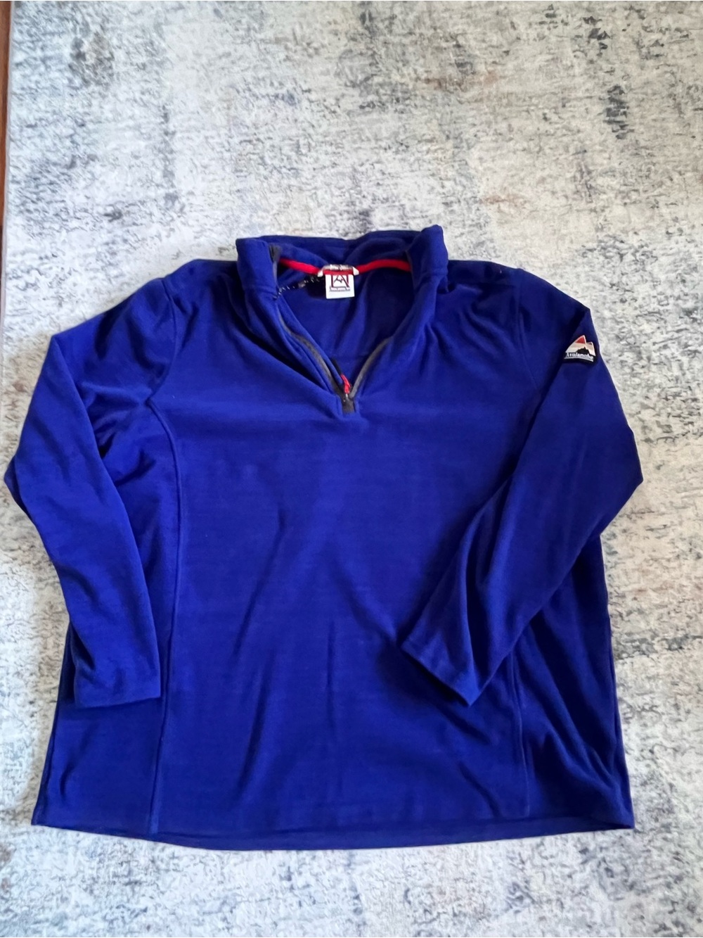 Avalanche Men's Zip-Up Pullover Sweater - Royal Blue